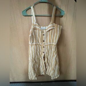 Button Down Striped Dress